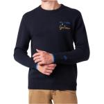 Marineblaue MC2 SAINT BARTH Rundhals-Ausschnitt Herrensweatshirts aus Jersey Größe L 