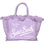 Lila MC2 SAINT BARTH Strandtaschen & Badetaschen mit Fransen mit Reißverschluss für Damen 