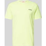 MC2 Saint Barth T-Shirt mit Label-Stitching Modell 'DOVER' (L Gelb)