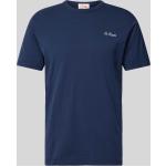 Marineblaue Unifarbene MC2 SAINT BARTH T-Shirts für Herren Größe M 