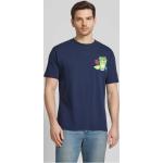 Marineblaue Unifarbene MC2 SAINT BARTH T-Shirts aus Baumwolle für Herren Größe M 
