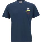 Blaue MC2 SAINT BARTH Die Peanuts Snoopy T-Shirts aus Baumwolle für Herren Größe S 