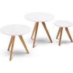 Braune Skandinavische MCA furniture Runde Runde Couchtische aus Holz 