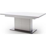 Weiße MCA furniture Kulissentische matt aus Melamin ausziehbar Breite 150-200cm, Höhe 50-100cm, Tiefe 50-100cm 