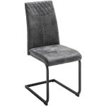 Reduzierte Dunkelgraue Gesteppte MCA furniture Schwingstühle aus Textil Breite 0-50cm, Höhe 50-100cm, Tiefe 50-100cm 