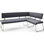 Weiße MCA furniture Arco L-förmige Eckbänke aus Leder Breite 150-200cm, Höhe 50-100cm, Tiefe 50-100cm 