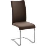 Braune MCA furniture Arco Schwingstühle aus Leder Breite 0-50cm, Höhe 100-150cm, Tiefe 50-100cm 
