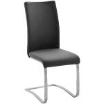 Reduzierte Schwarze MCA furniture Arco Schwingstühle aus Leder Breite 0-50cm, Höhe 100-150cm, Tiefe 50-100cm 