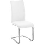 Reduzierte Weiße MCA furniture Arco Schwingstühle aus Leder Breite 0-50cm, Höhe 100-150cm, Tiefe 50-100cm 