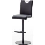Schwarze MCA furniture Alesi Barhocker & Barstühle aus Leder 