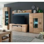 Hellbraune MCA furniture Holz-Wohnwände geölt aus Massivholz Breite 50-100cm, Höhe 200-250cm, Tiefe 0-50cm 