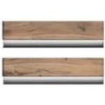 Anthrazitfarbene MCA furniture Holzregale furniert aus Massivholz Breite 50-100cm, Höhe 0-50cm, Tiefe 0-50cm 