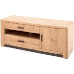 Anthrazitfarbene MCA furniture TV-Lowboards & Fernsehtische aus Melamin Breite 150-200cm, Höhe 50-100cm, Tiefe 0-50cm 