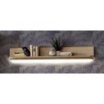 Anthrazitfarbene MCA furniture Wandboards aus Melamin Breite 150-200cm, Höhe 0-50cm, Tiefe 0-50cm 