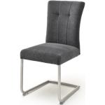 Anthrazitfarbene MCA furniture Schwingstühle aus Edelstahl Breite 0-50cm, Höhe 50-100cm, Tiefe 50-100cm 