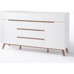 Reduzierte Weiße Moderne MCA furniture Sideboards aus Eiche Breite 150-200cm, Höhe 100-150cm, Tiefe 0-50cm 