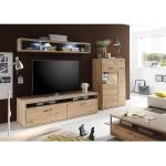 Reduzierte Rustikale MCA furniture Espero Holz-Wohnwände aus Holz Breite 250-300cm, Höhe 150-200cm, Tiefe 50-100cm 
