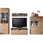 Reduzierte Moderne MCA furniture Espero Holz-Wohnwände aus Eiche Breite 300-350cm, Höhe 200-250cm, Tiefe 50-100cm 