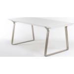 Weiße MCA furniture Hochglanz-Esstische Breite 150-200cm, Höhe 50-100cm, Tiefe 50-100cm 