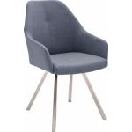 MCA Furniture 4-Fuß-Stuhl Madita 2er-Set Grau