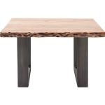Beige Antike MCA furniture Bio Nachhaltige Quadratische Massivholz-Couchtische lackiert aus Massivholz Breite 0-50cm, Höhe 0-50cm, Tiefe 0-50cm 