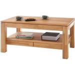 Beige Moderne MCA furniture Rechteckige Massivholz-Couchtische geölt aus Massivholz mit Schublade Breite 100-150cm, Höhe 100-150cm, Tiefe 50-100cm 