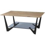 Schwarze Moderne MCA furniture Massivholz-Couchtische pulverbeschichtet aus Massivholz Höhe 50-100cm, Tiefe 0-50cm 