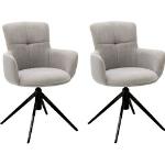 Reduzierte Schwarze Gesteppte MCA furniture Armlehnstühle matt aus Kunstleder mit Armlehne Breite 50-100cm, Höhe 50-100cm, Tiefe 50-100cm 2-teilig 