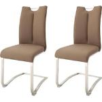 MCA furniture Schwingstühle mit Kaffee-Motiv gepolstert Breite 0-50cm, Höhe 100-150cm, Tiefe 50-100cm 2-teilig 