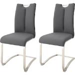 Graue MCA furniture Schwingstühle gepolstert Breite 0-50cm, Höhe 100-150cm, Tiefe 50-100cm 2-teilig 