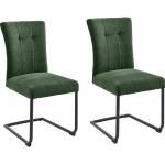 Olivgrüne MCA furniture Freischwinger Stühle matt aus Polyester Breite 0-50cm, Höhe 50-100cm, Tiefe 50-100cm 