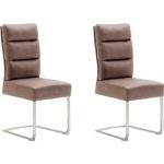 Reduzierte Moderne MCA furniture Freischwinger Stühle aus Edelstahl Breite 0-50cm, Höhe 100-150cm, Tiefe 50-100cm 