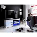Weiße MCA furniture TV-Lowboards & Fernsehtische lackiert aus MDF 75”- 79” mit Schublade Breite 50-100cm, Höhe 0-50cm, Tiefe 0-50cm 