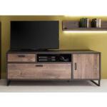 Graue MCA furniture Nachhaltige TV-Lowboards & Fernsehtische aus MDF mit Schublade Breite 150-200cm 