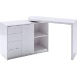 Weiße MCA furniture Schreibtische & Arbeitstische matt aus MDF mit Schublade Breite 100-150cm, Höhe 50-100cm, Tiefe 0-50cm 