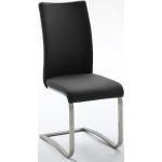 MCA Furniture Schwingstuhl Arco 2 Echt Leder schwarz