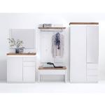 Reduzierte Weiße MCA furniture Romina Garderoben Sets & Kompaktgarderoben aus Holz Breite 250-300cm, Höhe 150-200cm, Tiefe 0-50cm 5-teilig 