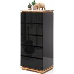 Schwarze Rustikale MCA furniture Sideboards Hochglanz aus Holz 