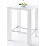 Weiße MCA furniture Jam Glasbartische lackiert aus Glas Breite 50-100cm, Höhe 100-150cm, Tiefe 50-100cm 