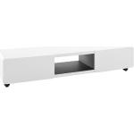 Reduzierte Weiße MCA furniture Lowboards matt aus Holz mit Rollen Breite 100-150cm, Höhe 0-50cm, Tiefe 0-50cm 