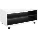 Reduzierte Weiße MCA furniture Lowboards aus Holz mit Rollen Breite 50-100cm, Höhe 0-50cm, Tiefe 0-50cm 
