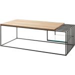 Hellbraune MCA furniture Beistelltische & Ablagetische geölt aus Eiche Breite 100-150cm, Höhe 0-50cm, Tiefe 50-100cm 
