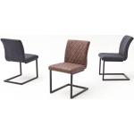 Schwarze MCA furniture Schwingstühle Matte aus PU Breite 0-50cm, Höhe 50-100cm, Tiefe 50-100cm 