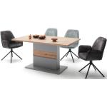 Graue MCA furniture Esstische & Esszimmertische aus Eiche Breite 150-200cm, Höhe 150-200cm, Tiefe 50-100cm 