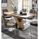 Hellbraune MCA furniture Esstische Holz geölt aus Eiche Breite 100-150cm, Höhe 50-100cm, Tiefe 50-100cm 