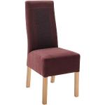 Reduzierte Lila MCA furniture Eichenstühle aus Massivholz Breite 0-50cm, Höhe 100-150cm, Tiefe 50-100cm 