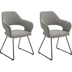 Anthrazitfarbene MCA furniture Armlehnstühle aus Metall mit Armlehne 