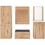 Reduzierte Moderne MCA furniture Garderoben Sets & Kompaktgarderoben aus Holz Breite 200-250cm, Höhe 150-200cm, Tiefe 0-50cm 6-teilig 