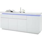 Blaue MCA furniture Ocean Sideboards Hochglanz lackiert aus MDF Breite 150-200cm, Höhe 50-100cm, Tiefe 0-50cm 