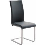Schwarze MCA furniture Paulo Schwingstühle aus Edelstahl Breite 0-50cm, Höhe 0-50cm, Tiefe 0-50cm 
